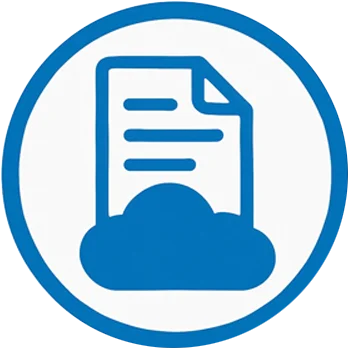 The hand of a person holding a scanner and pointing it at the barcode on the end of an archive box on a shelf